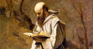 monk Jean-Baptiste-Camille-Corot_Monk-in-white 1850s